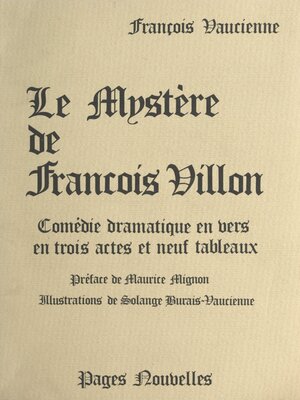 cover image of Le mystère, de François Villon